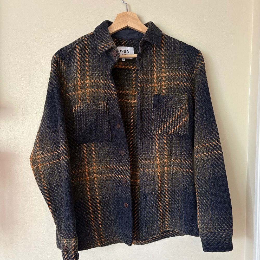 Wax London Knit Overshirt Jacket - Size Small